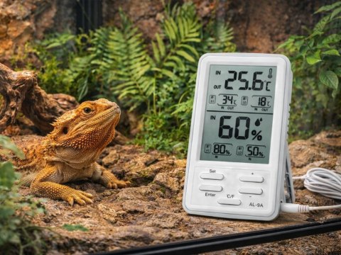 Stacja pogodowa pogody lcd termometr sonda higrometr magnes bezprzewodowa