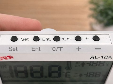 Stacja pogodowa pogody lcd termometr sonda higrometr magnes pokojowy zew
