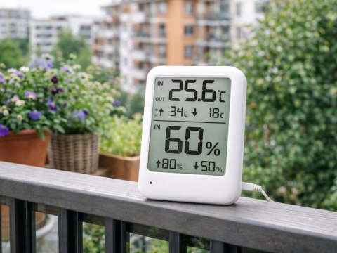 Stacja pogodowa pogody lcd termometr sonda higrometr magnes pokojowy zew