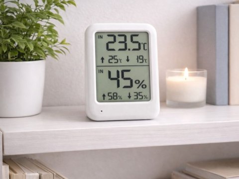 Stacja pogodowa pogody lcd termometr sonda higrometr magnes pokojowy zew