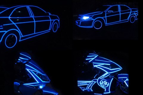 Taśma odblaskowa odblask na rower motor samochód naklejka samoprzylepna 8m