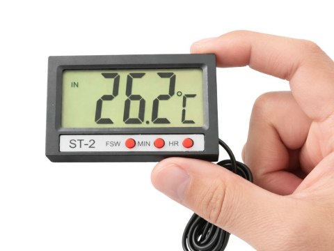 Termometr cyfrowy z sondą do akwarium lodówki terrarium wody przewód 100cm
