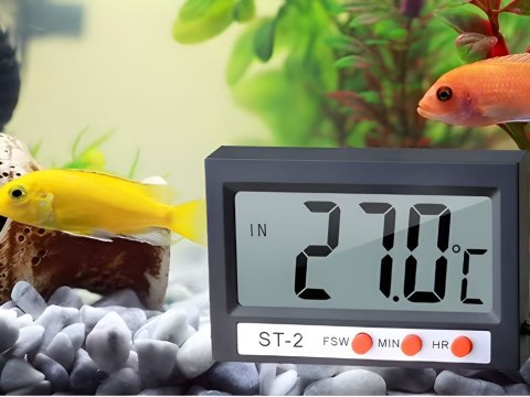 Termometr cyfrowy z sondą do akwarium lodówki terrarium wody przewód 100cm