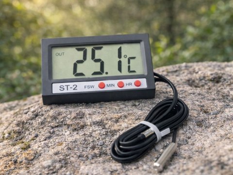 Termometr cyfrowy z sondą do akwarium lodówki terrarium wody przewód 100cm