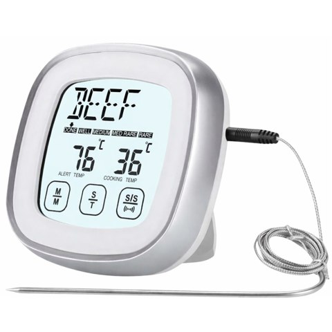 Termometr do mięsa mięs z sondą kuchenny dotykowy cyfrowy do smażenia lcd