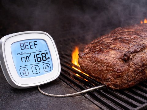 Termometr do mięsa mięs z sondą kuchenny dotykowy cyfrowy do smażenia lcd