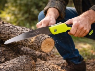 Piła piłka ręczna składana 35mm do cięcia gałęzi drewna ostrze 18cm DIVODV