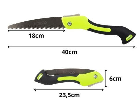 Piła piłka ręczna składana 35mm do cięcia gałęzi drewna ostrze 18cm DIVODV