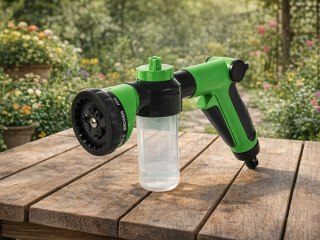 Pistolet do węża ogrodowego zraszacz ogrodowy z dozownikiem 9 trybów DIVODV