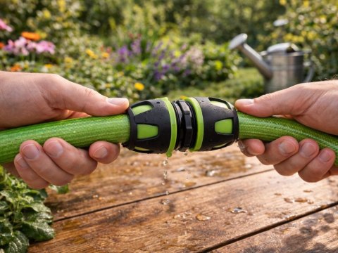 Reparator do łączenia węża ogrodowego złączka 3/4 przelot szczelny DIVODV