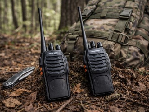 Zestaw 2x krótkofalówka baofeng bf-888s duży zasięg do 8km 1500mah