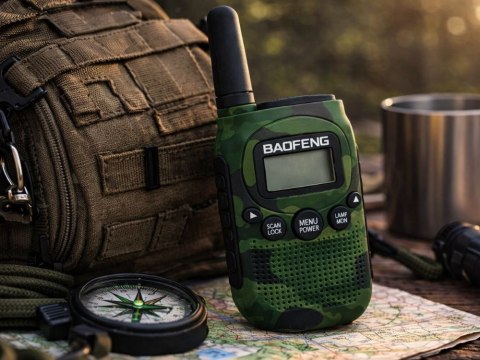 Zestaw 2x krótkofalówka baofeng bf-t6 duży zasięg do 2 km latarka1500mah