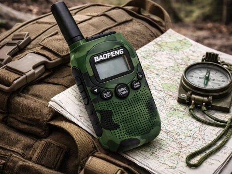 Zestaw 2x krótkofalówka baofeng bf-t6 duży zasięg do 2 km latarka1500mah