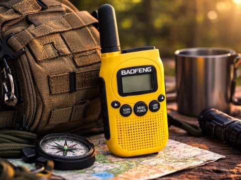Zestaw 2x krótkofalówka baofeng bf-t6 duży zasięg do 2 km latarka1500mah