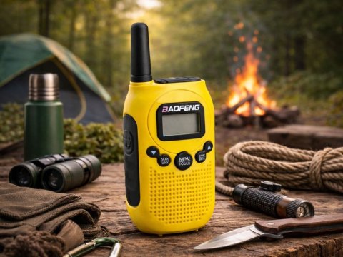 Zestaw 2x krótkofalówka baofeng bf-t6 duży zasięg do 2 km latarka1500mah