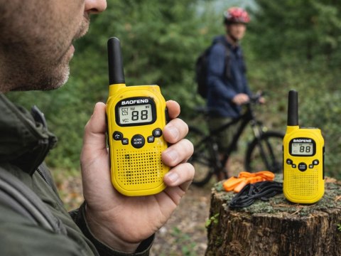 Zestaw 2x krótkofalówka baofeng bf-t6 duży zasięg do 2 km latarka1500mah