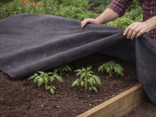 Gruba agrowłóknina 50g 1,5m x 10m antchwastowa mata ściółkująca czarna