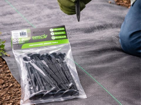Kołki do agrowłókniny agrotkaniny kotwy 10 sztuk szpilki ogrodowe mocne