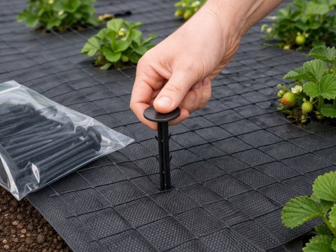 Kołki do agrowłókniny agrotkaniny kotwy 10 sztuk szpilki ogrodowe mocne