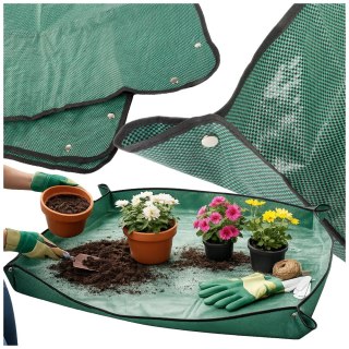 Mata plandeka do przesadzania roślin rozsad kwiatów ogrodowa duża 116x116cm
