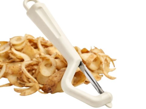 Obieraczka do warzyw owoców obierak podwójne ostrze ergonomiczna skrobak