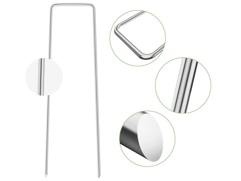 Szpilki do mocowania agrowłówkniny agrotkaniny kołki 10szt 15cm DIVODV