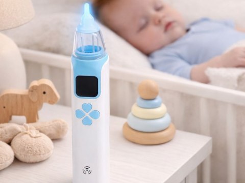 Aspirator do nosa dla dzieci odciągacz katar elektryczny usb 4 końcówki
