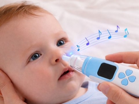 Aspirator do nosa dla dzieci odciągacz katar elektryczny usb 4 końcówki