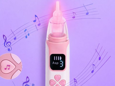 Aspirator do nosa dla dzieci odciągacz katar elektryczny usb 4 końcówki