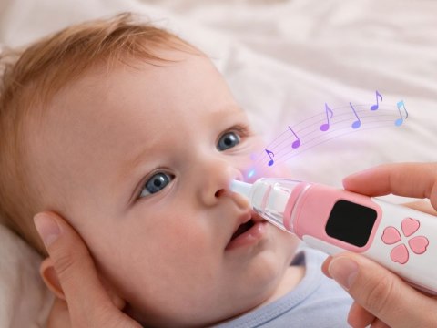 Aspirator do nosa dla dzieci odciągacz katar elektryczny usb 4 końcówki
