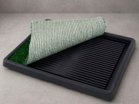 Kuweta do nauki sikania czystości dla szczeniąt psa trawa odpływ 61x50cm