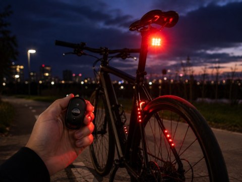 Lampa stroboskopowa led bezprzewodowa 7 kolorów pilot 2 szt ostrzegawcze