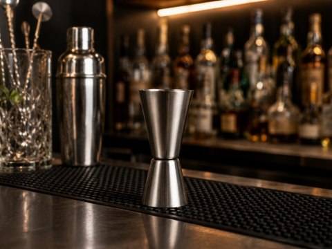 Miarka barmańska 25/50 ml kieliszek miarka dwustronna alkohol drinki jigger