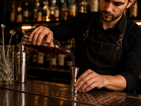Miarka barmańska 25/50 ml kieliszek miarka dwustronna alkohol drinki jigger