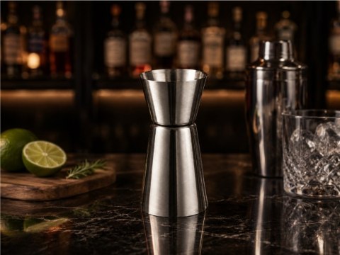 Miarka barmańska 25/50 ml kieliszek miarka dwustronna alkohol drinki jigger