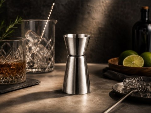 Miarka barmańska 25/50 ml kieliszek miarka dwustronna alkohol drinki jigger