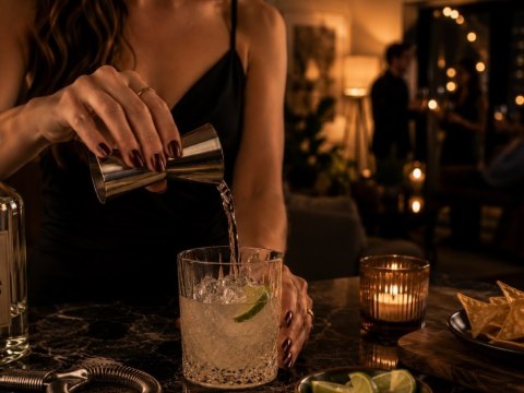 Miarka barmańska 25/50 ml kieliszek miarka dwustronna alkohol drinki jigger