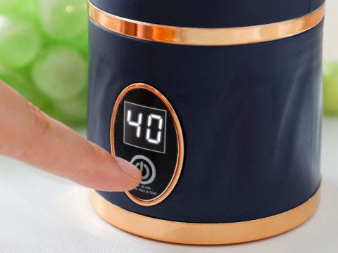 Blender kielichowy bezprzewodowy smoothie kubek mikser 450 ml granatowy usb