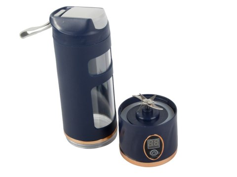 Blender kielichowy bezprzewodowy smoothie kubek mikser 450 ml granatowy usb