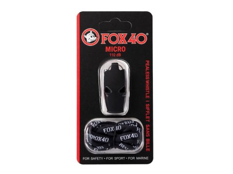 Gwizdek sędziowski fox 40 micro 110 db kolorowe sznurek ustnik mecz trening