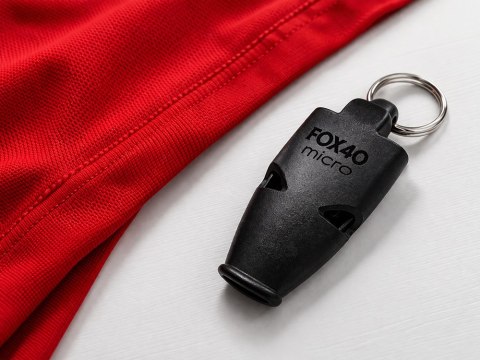 Gwizdek sędziowski fox 40 micro 110 db kolorowe sznurek ustnik mecz trening