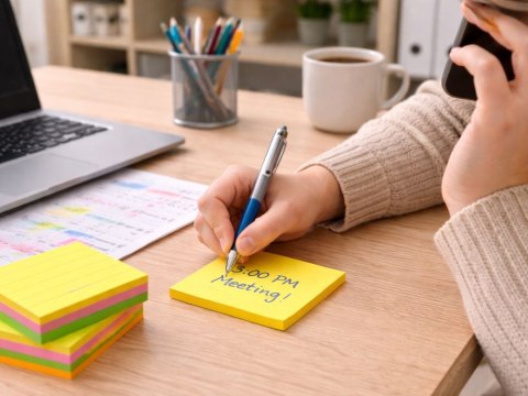 Karteczki samoprzylepne liniowane 100 kartek notes samoprzylepny sticky