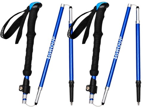 Kije trekkingowe składane kijki do chodzenia po górach nordic walking lekki