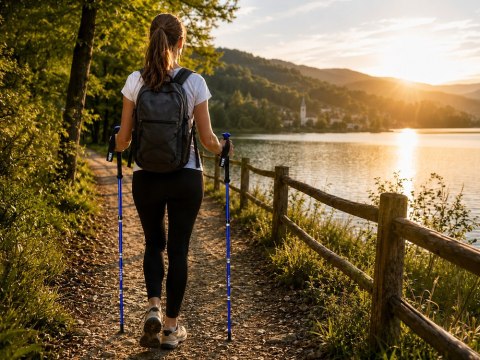 Kije trekkingowe składane kijki do chodzenia po górach nordic walking lekki