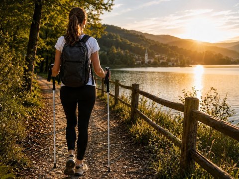 Kije trekkingowe składane kijki do chodzenia po górach nordic walking lekki