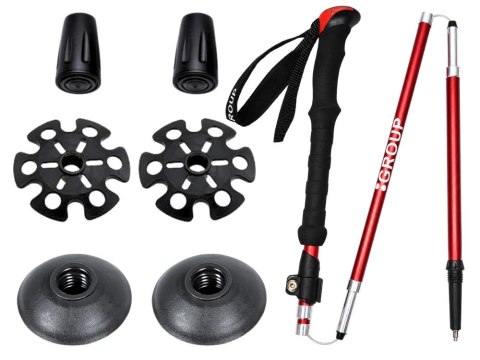 Kije trekkingowe składane kijki do chodzenia po górach nordic walking lekki