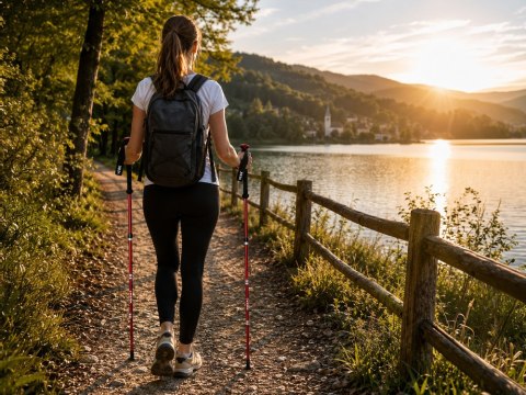 Kije trekkingowe składane kijki do chodzenia po górach nordic walking lekki