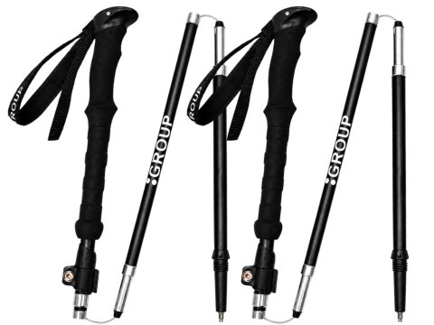 Kije trekkingowe składane kijki do chodzenia po górach nordic walking lekki