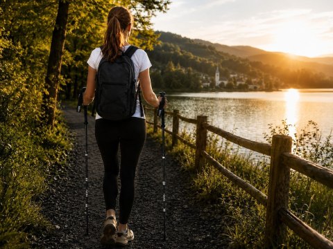 Kije trekkingowe składane kijki do chodzenia po górach nordic walking lekki