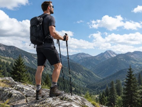 Kije trekkingowe składane kijki do chodzenia po górach nordic walking lekki